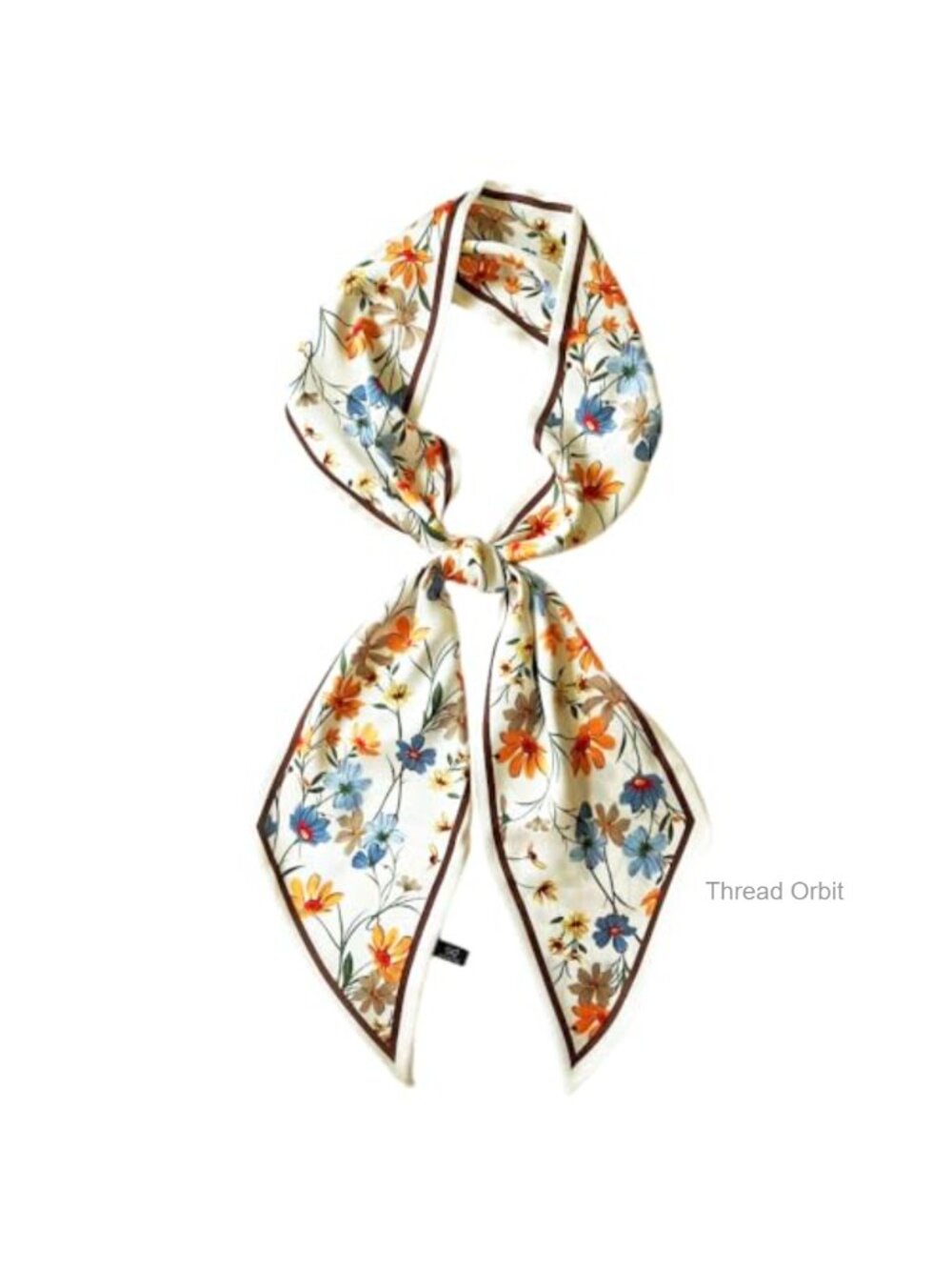 Silk Feeling Head Scarf Hair Wrap Women Lightweight Neck Tie